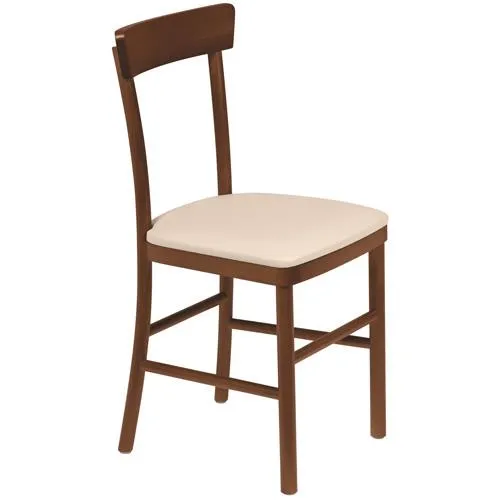 Cadeira Estofada sem Braço Viena Amêndoa