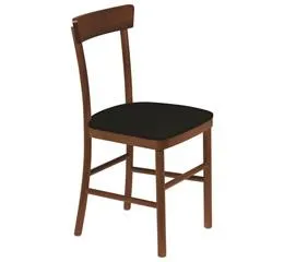 Cadeira Estofada sem Braço Viena Amêndoa