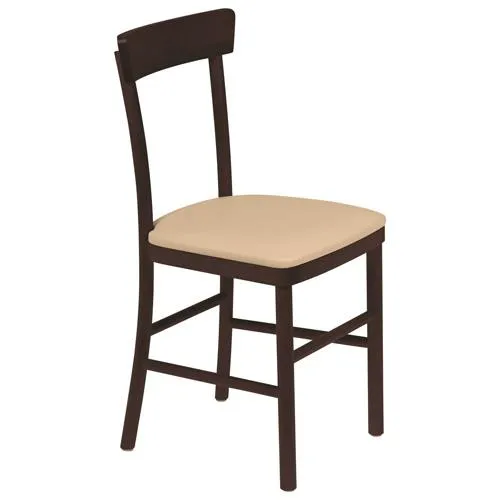 Cadeira Estofada sem Braço Viena Tabaco