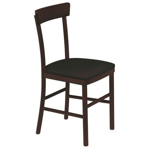 Cadeira Estofada sem Braço Viena Tabaco