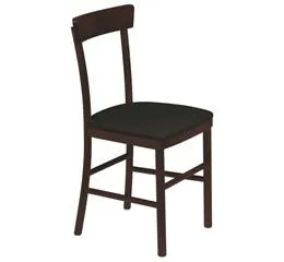 Cadeira Estofada sem Braço Viena Tabaco