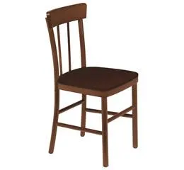 Cadeira Estofada sem Braço Viena Danúbio Amêndoa