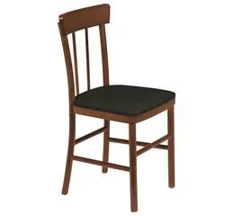 Cadeira Estofada sem Braço Viena Danúbio Amêndoa