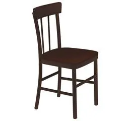 Cadeira Estofada sem Braço Viena Danúbio Tabaco