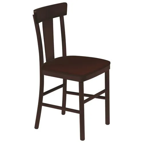 Cadeira Estofada sem Braço Viena Adele Tabaco