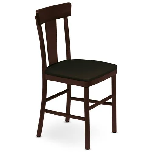 Cadeira Estofada sem Braço Viena Adele Tabaco