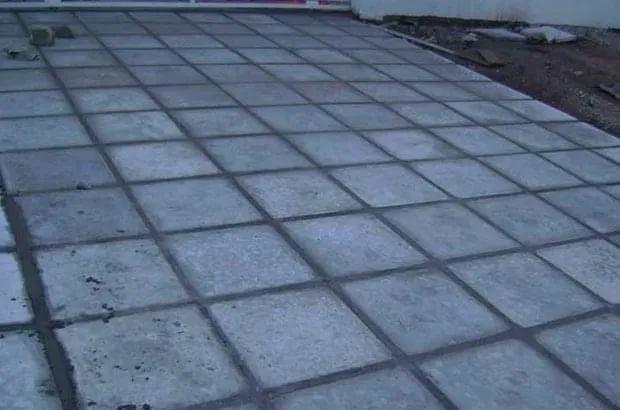 Placa de Concreto Lajota Quadrada 