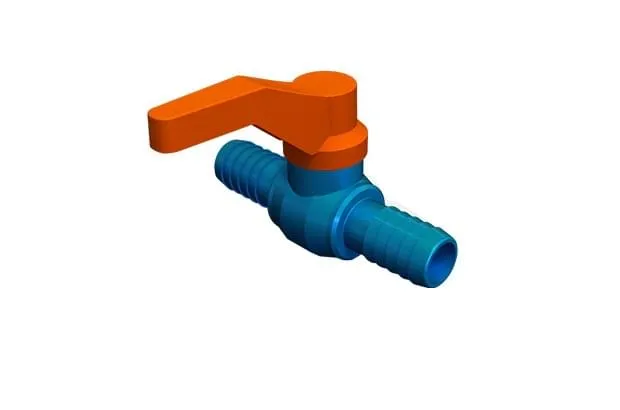 Registro de Esfera com União Dentada com Alavanca
