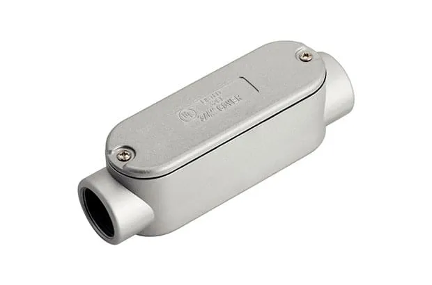 Condulete Fixo Ovalado ½" Tipo "C" com Tampa