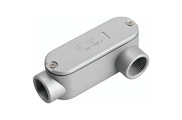 Condulete Fixo Ovalado ½" Tipo "LL" com Tampa