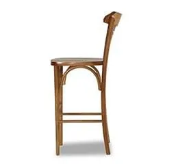 Banqueta Nevoy Assento de Madeira com Braço