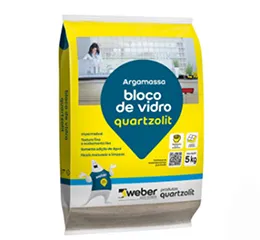 Argamassa Bloco de Vidro Quartzolit