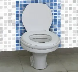 Assento sanitário elevado 7,5 cm | Almofadado com tampa