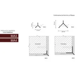 Cantoneiras MA4 e MA3