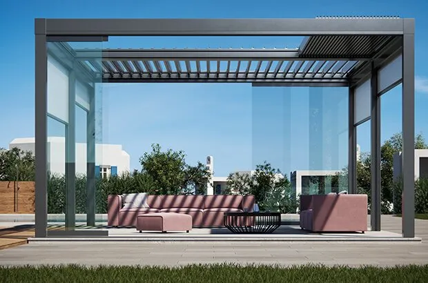 Pérgola Metálica Retrátil Basculante