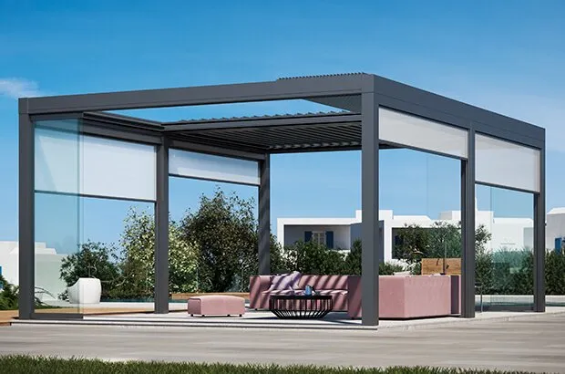 Pérgola Metálica Retrátil Basculante