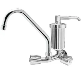 Torneira Cozinha Parede Bica Móvel com Filtro – Linha Prata 