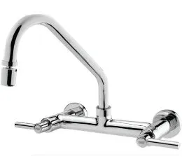 Misturador Cozinha Parede Bica Móvel com Arejador Articulável – Linha Cross
