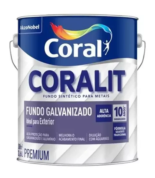 Fundo para Superficies Galvanizadas Branco 3,6 L Coral