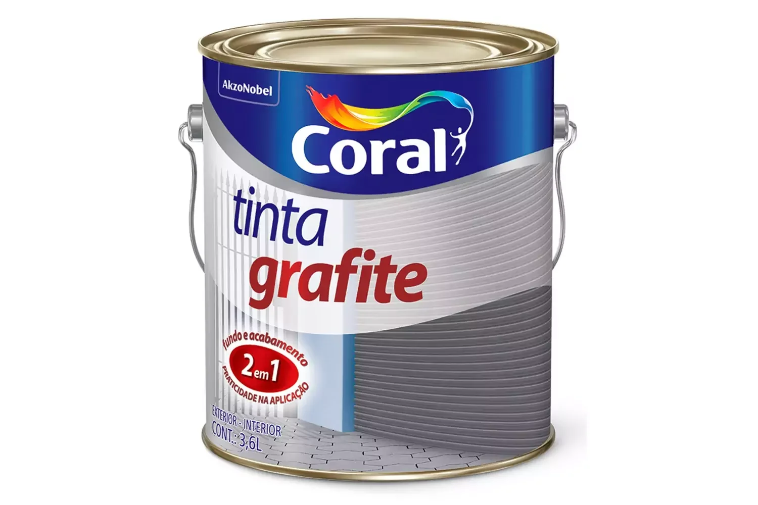 Tinta Esmalte Fosca Grafite Escuro 3,6 L Coral