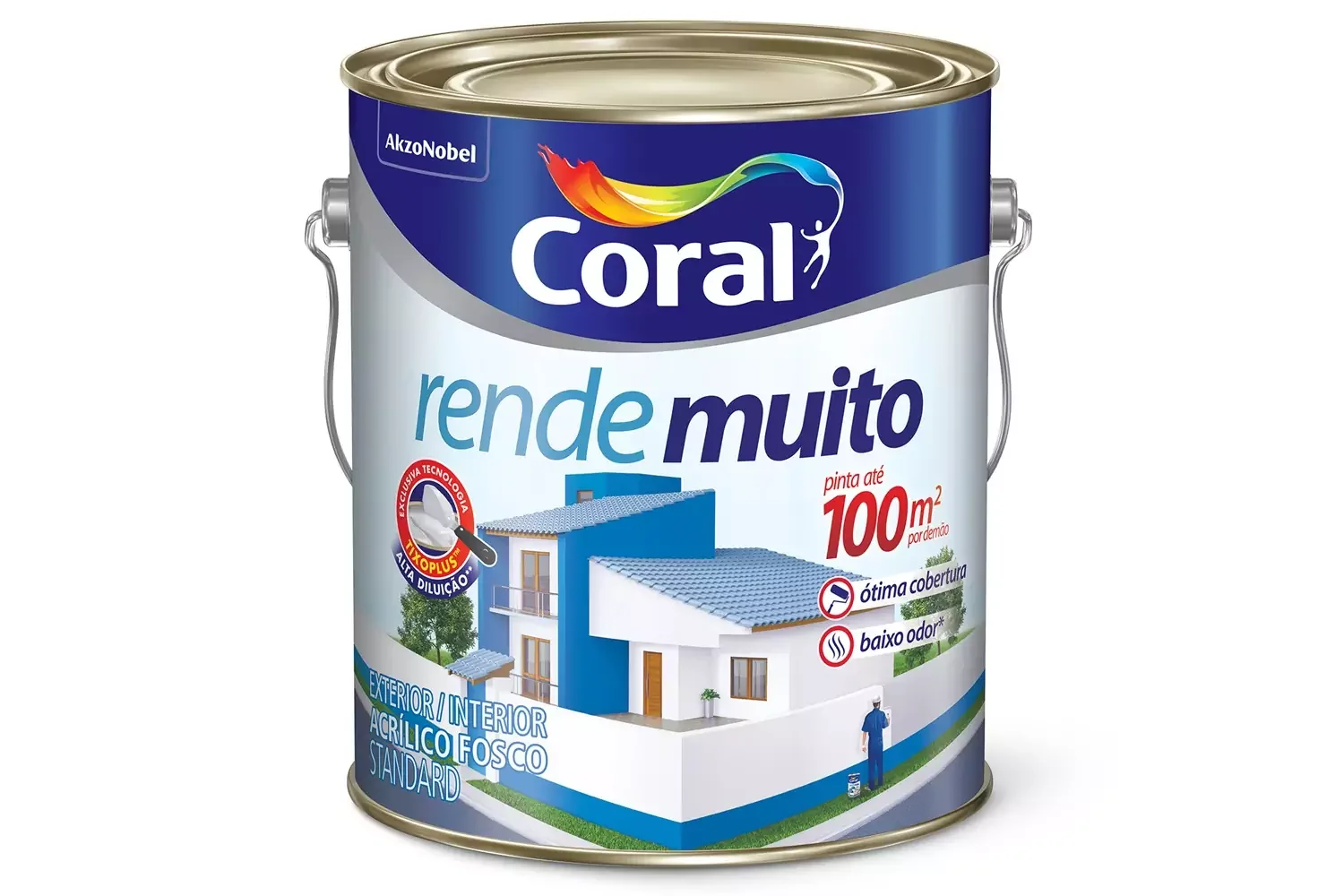 Tinta Acrílica Rende Muito Areia 3,6 L Coral