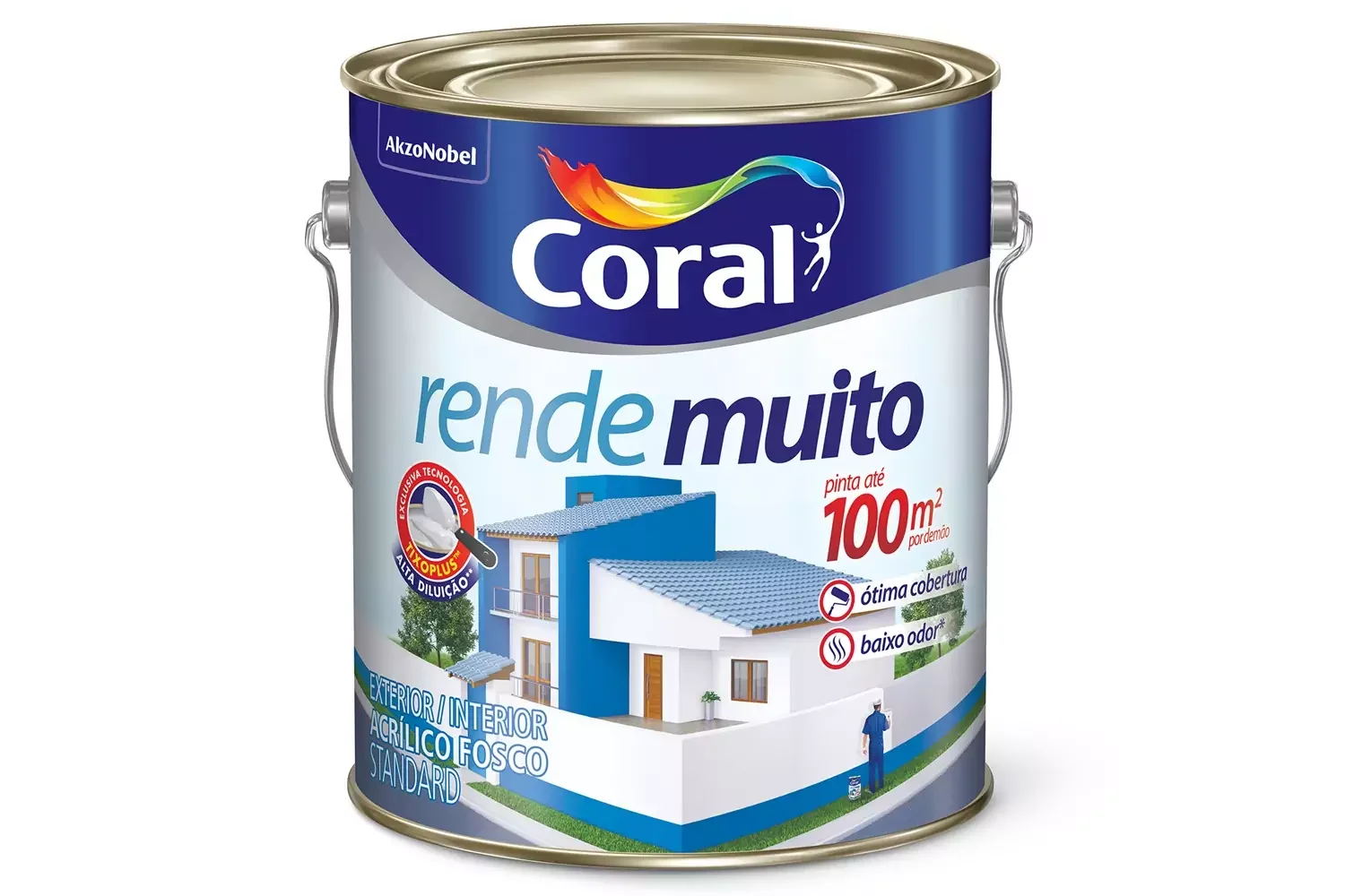 Tinta Acrílica Rende Muito Gelo - Coral