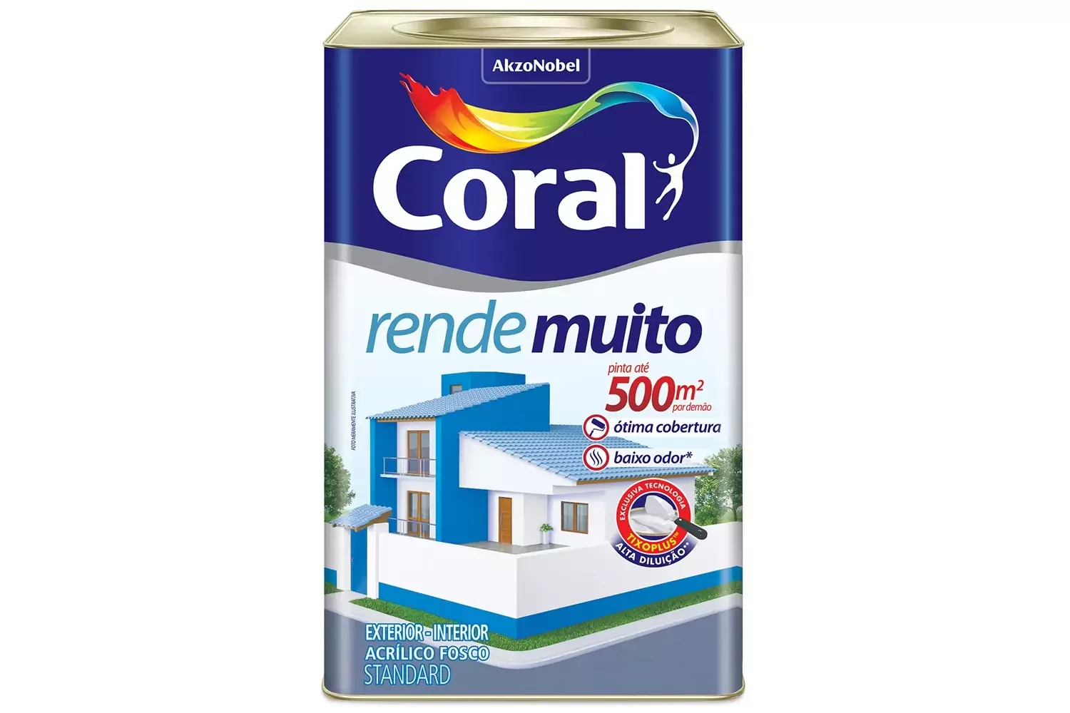 Tinta Acrílica Fosca Rende Muito Gelo 18 L Coral