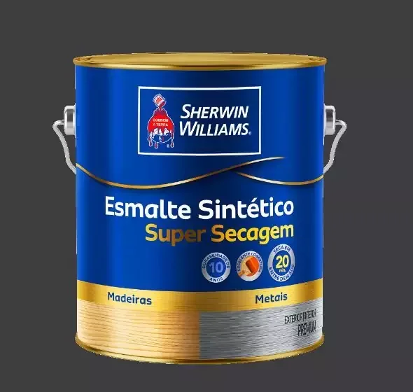 Esmalte Base Solvente Super Secagem Brilhante Preto 3,6 L Sherwin-Williams