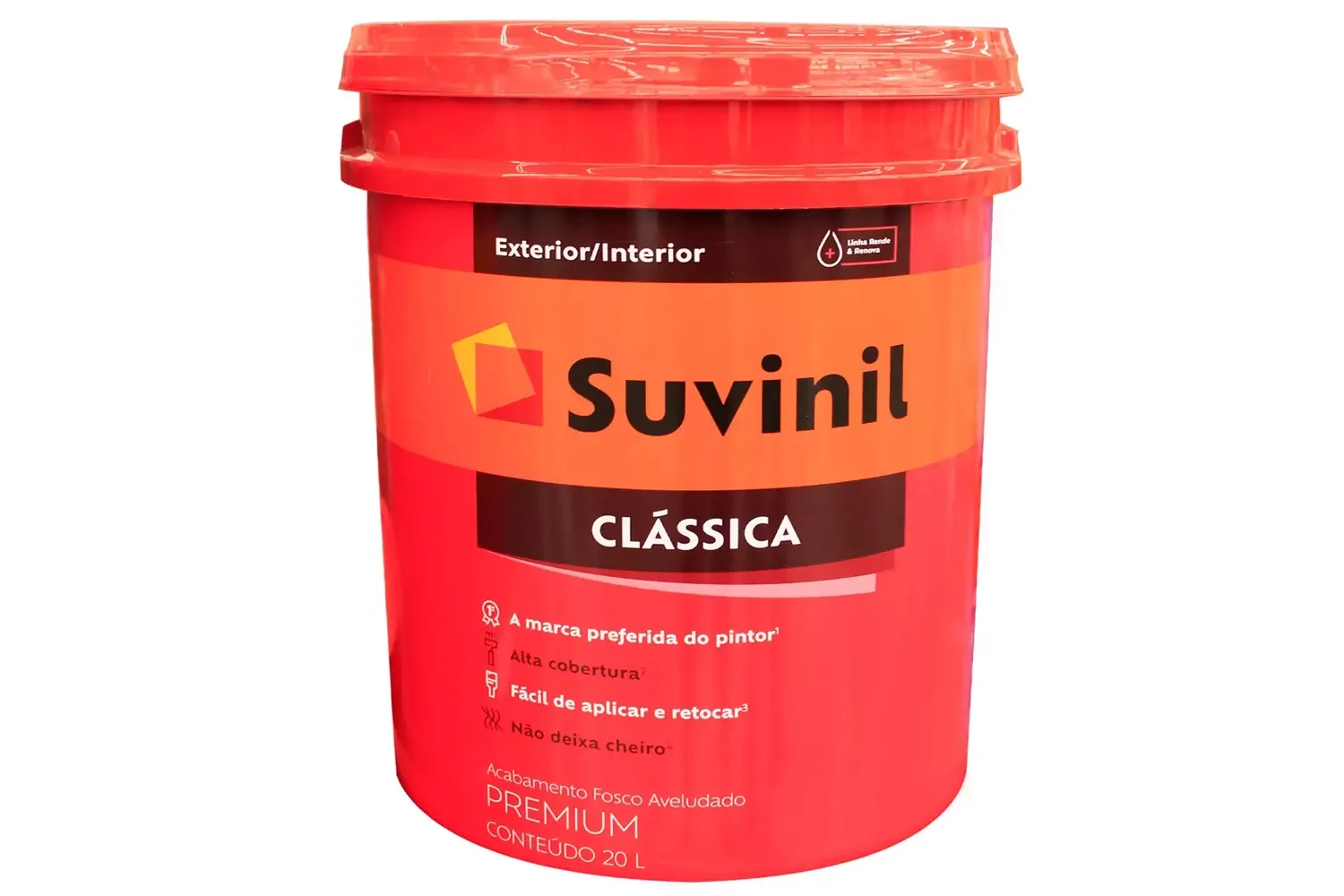 Tinta Látex Fosca Acrílica Clássica Maxx Branco Neve 20 L Suvinil