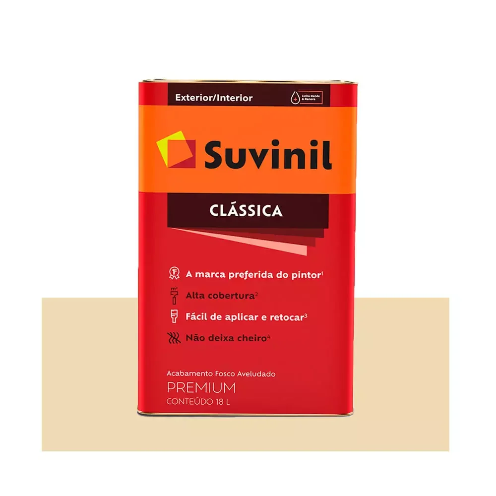 Tinta Suvinil Clássica Premium Maxx PVA Marfim 18 L Suvinil