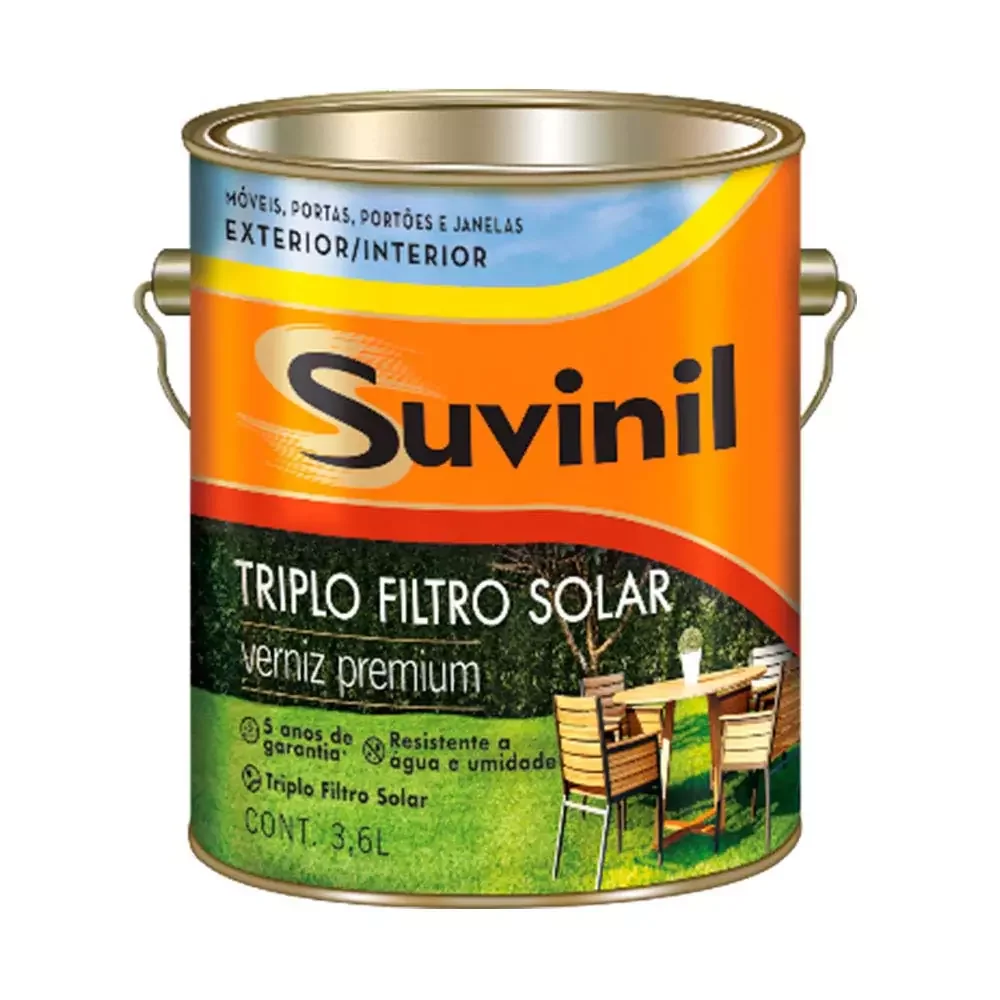 Verniz Filtro Solar Brilhante Natural 3,6 L Suvinil