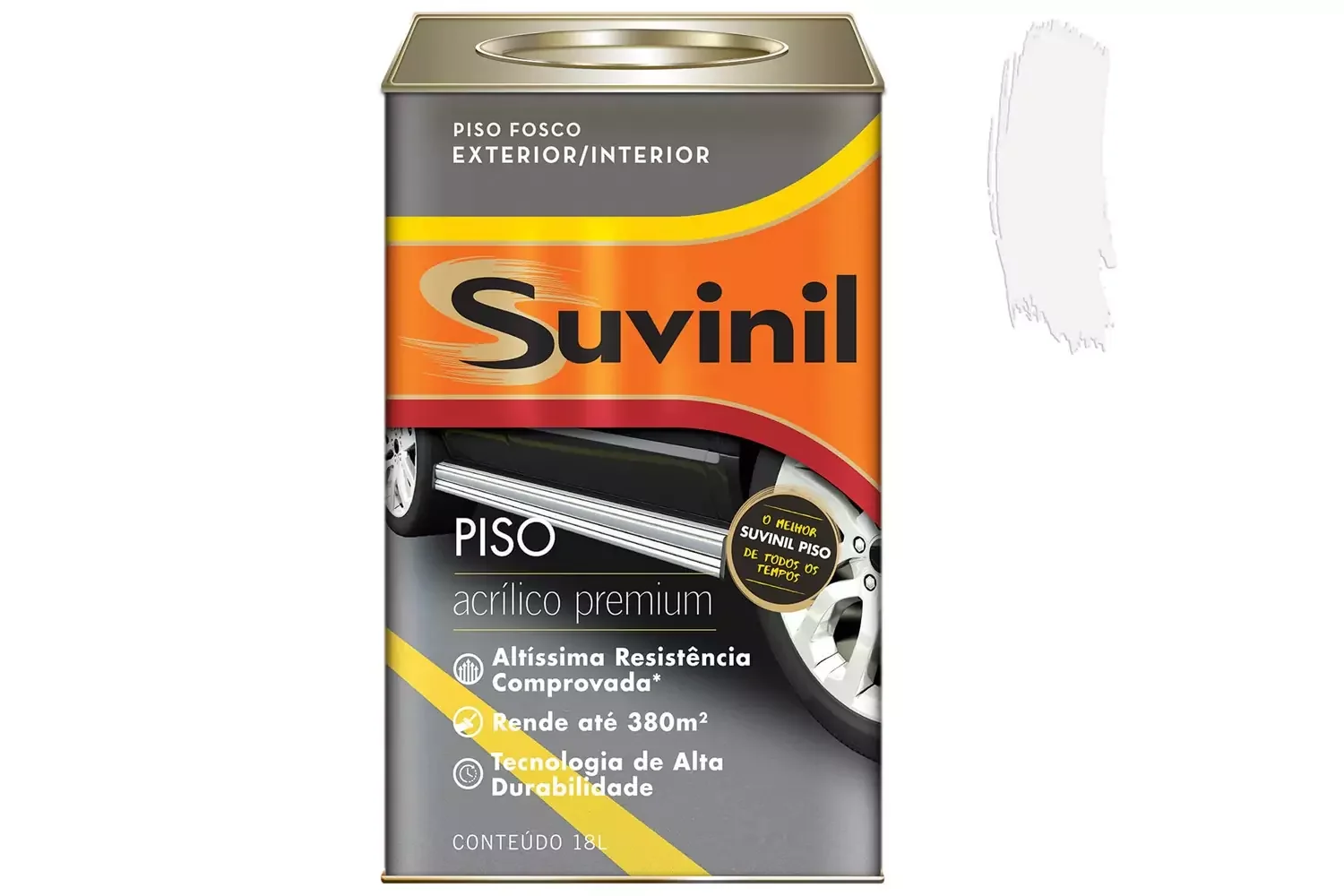 Tinta Acrílica para Piso Branco 18 L Suvinil