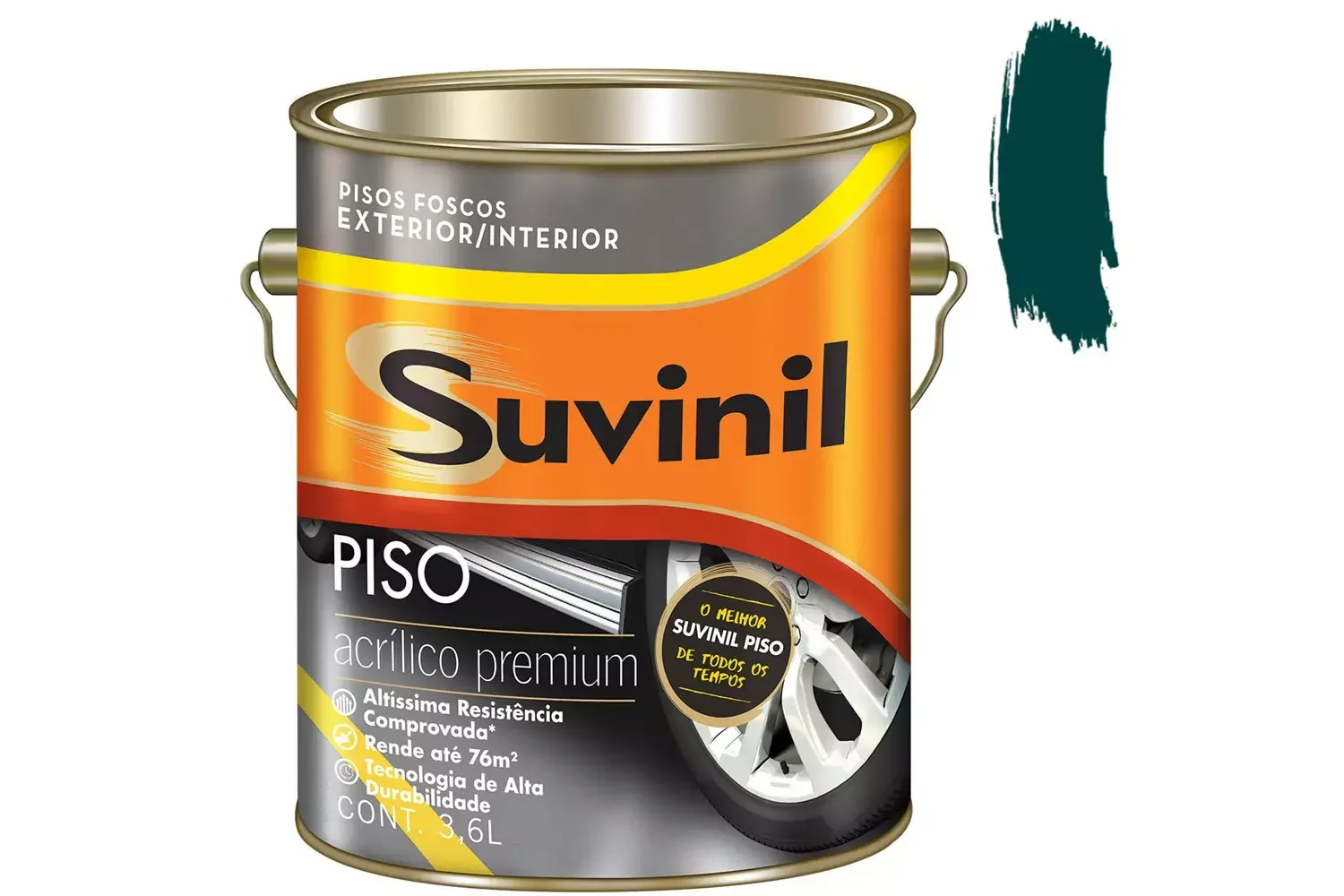 Tinta Acrílica para Piso Verde 3,6 L Suvinil