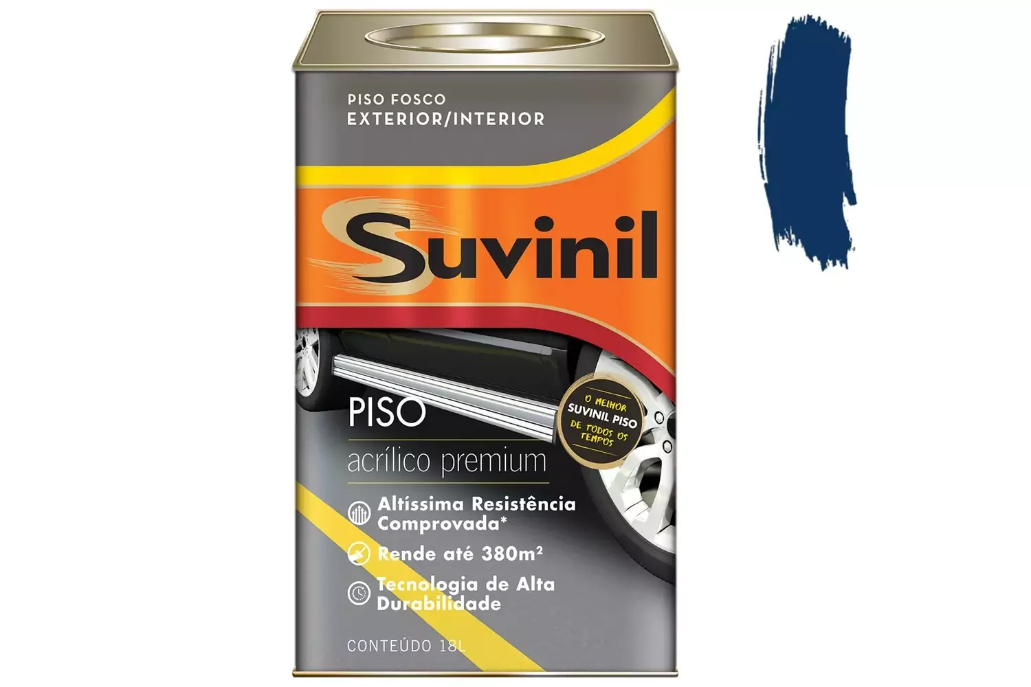 Tinta Acrílica Premium Fosca para Piso Azul 18 L Suvinil