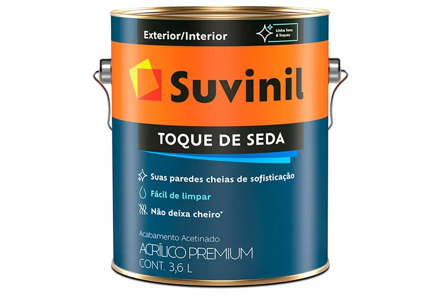 Tinta Acrílica Premium Toque de Seda Branco 3,6 L Suvinil