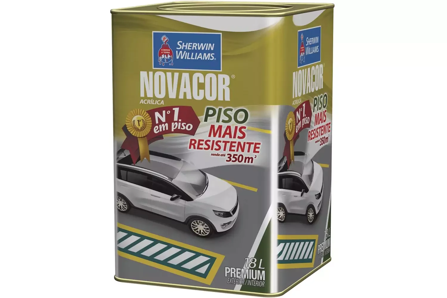 Tinta Acrílica Premium Fosca Novacor Piso Marrom 18 L Sherwin-Williams