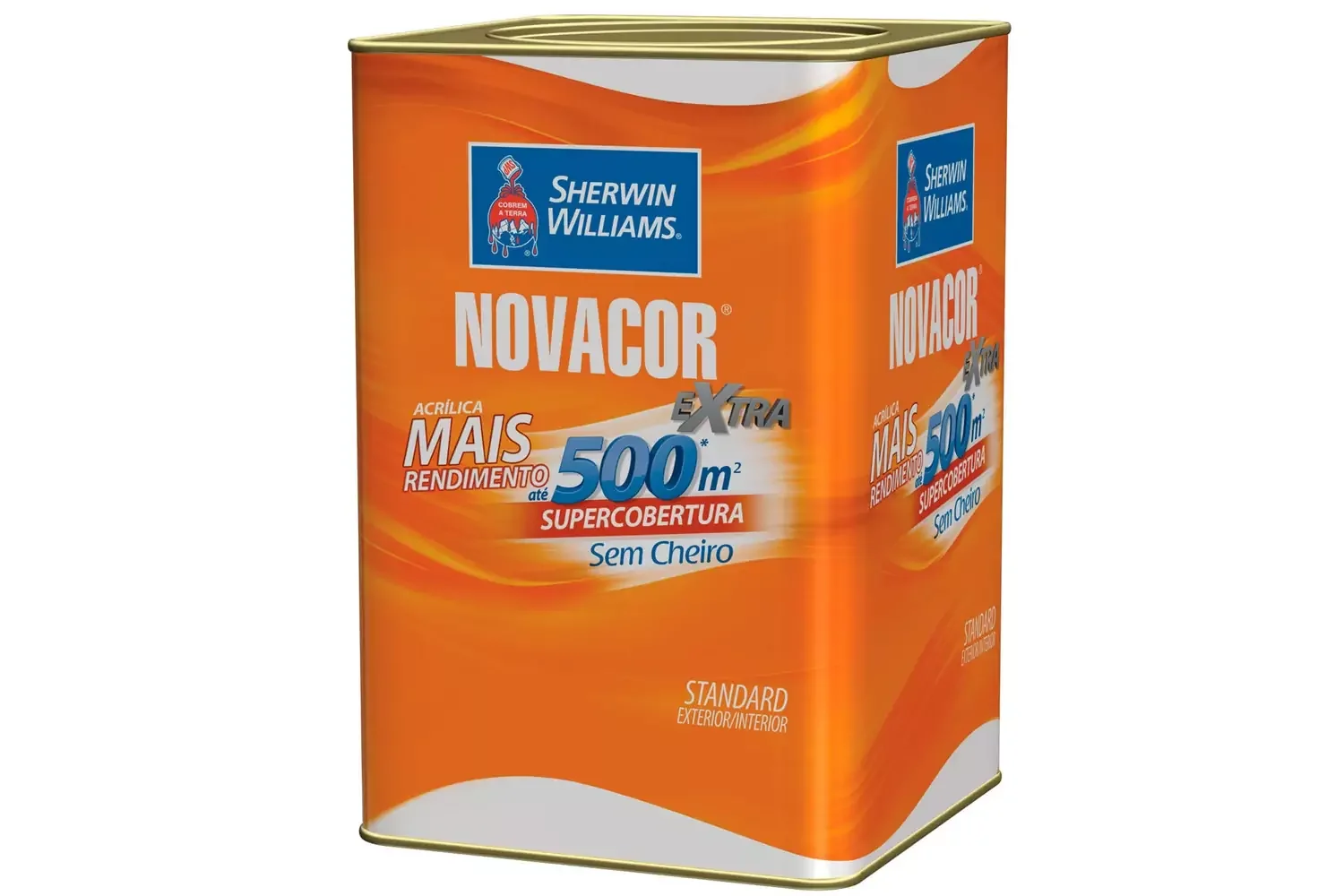 Tinta Acrílica Standard Fosca Novacor Extra Branca 18 L Sherwin-Williams