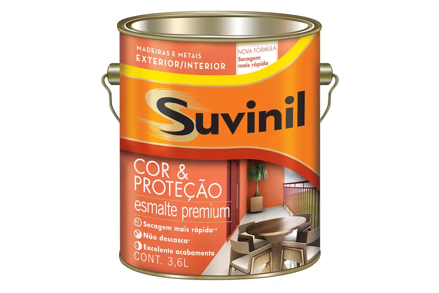 Tinta Esmalte Premium Acetinada Cor & Proteção Gelo 3,6 L Suvinil