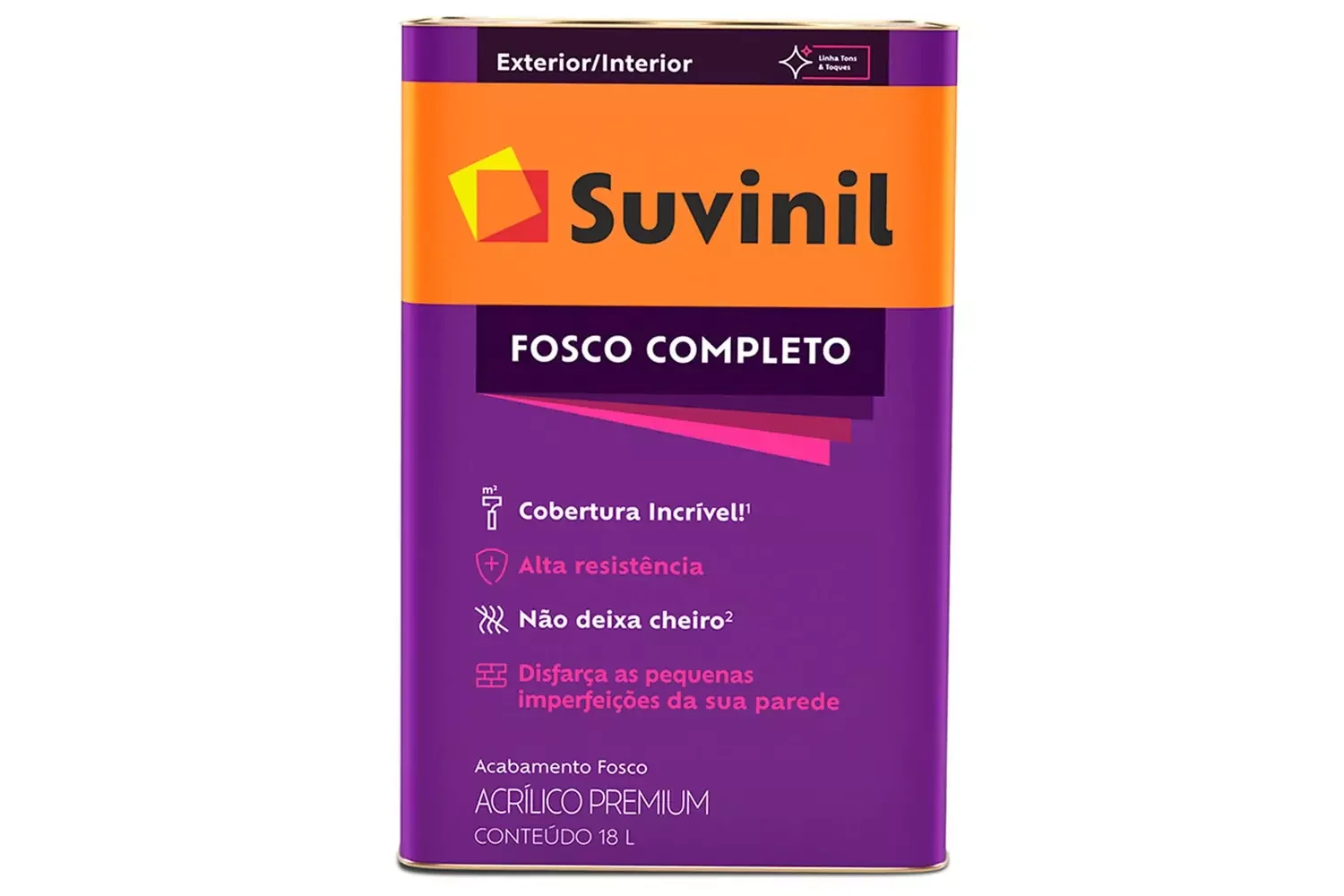 Tinta Acrílica Fosca Branca 18 L Suvinil