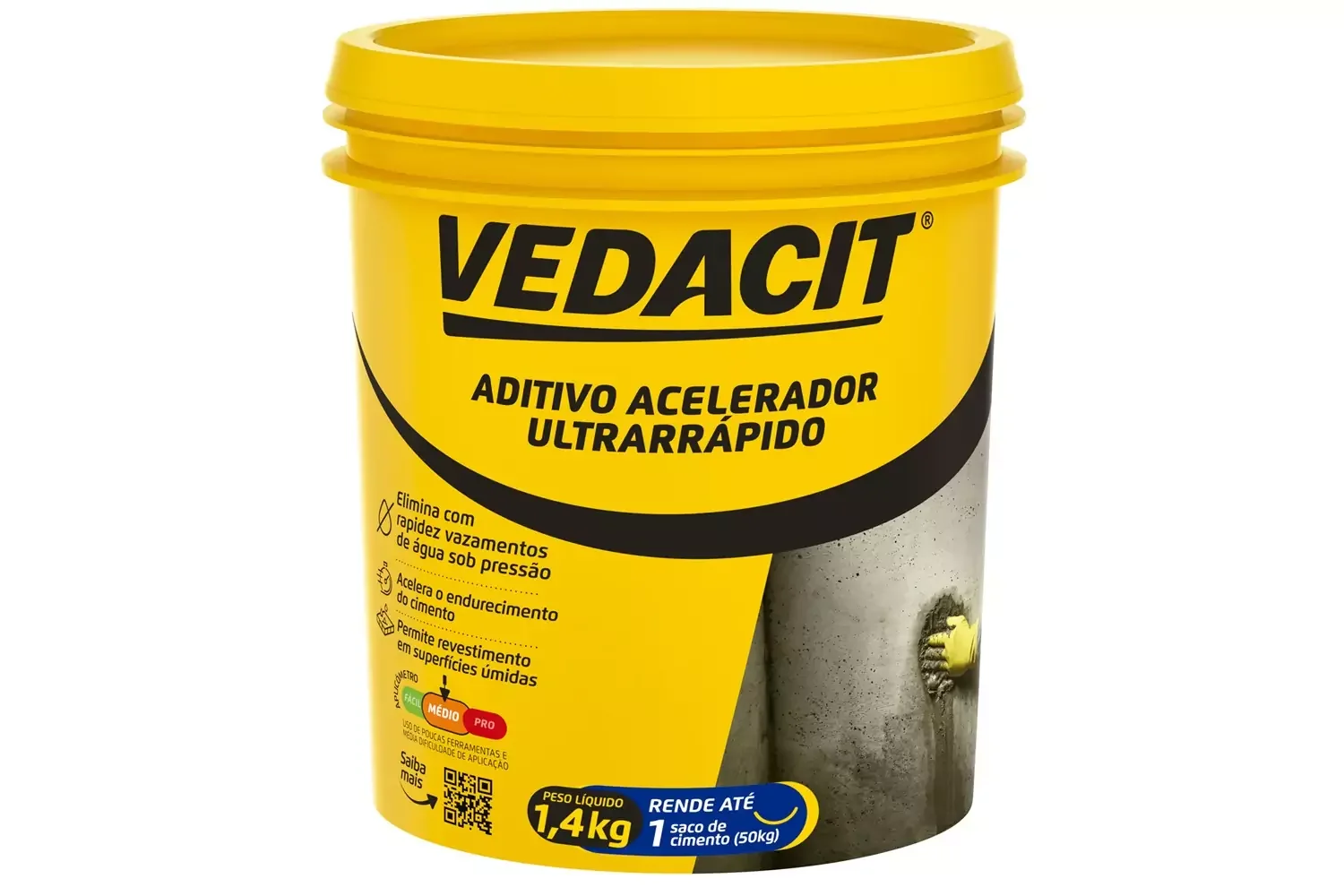 Aditivo Acelerador Ultra Pote 1,4 kg Vedacit
