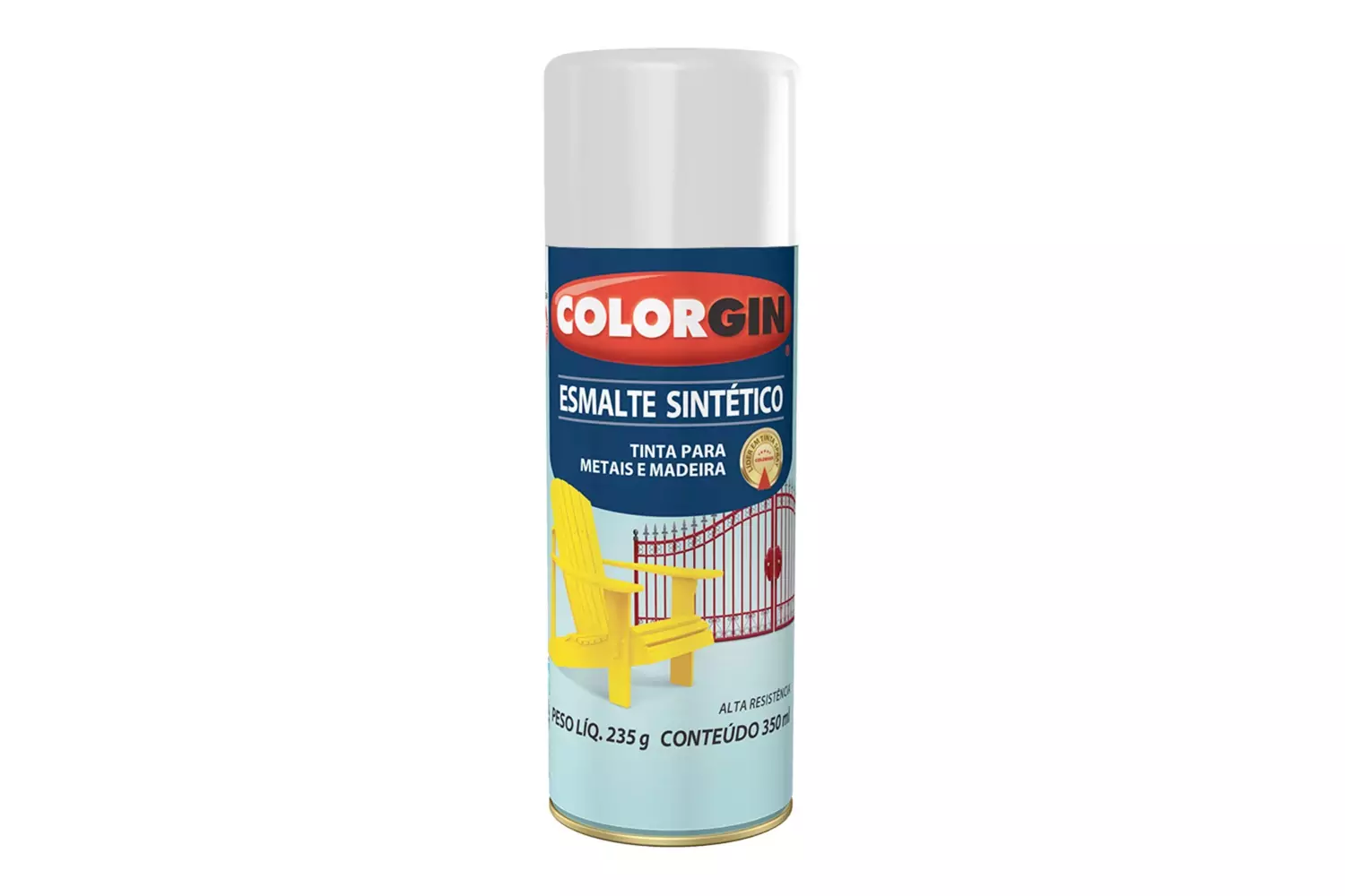 Spray de Esmalte Sintético Branco Gelo Colorgin