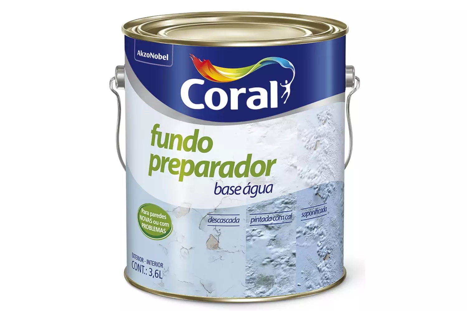 Fundo Preparador de Paredes à Base de Água 3,6 L Coral