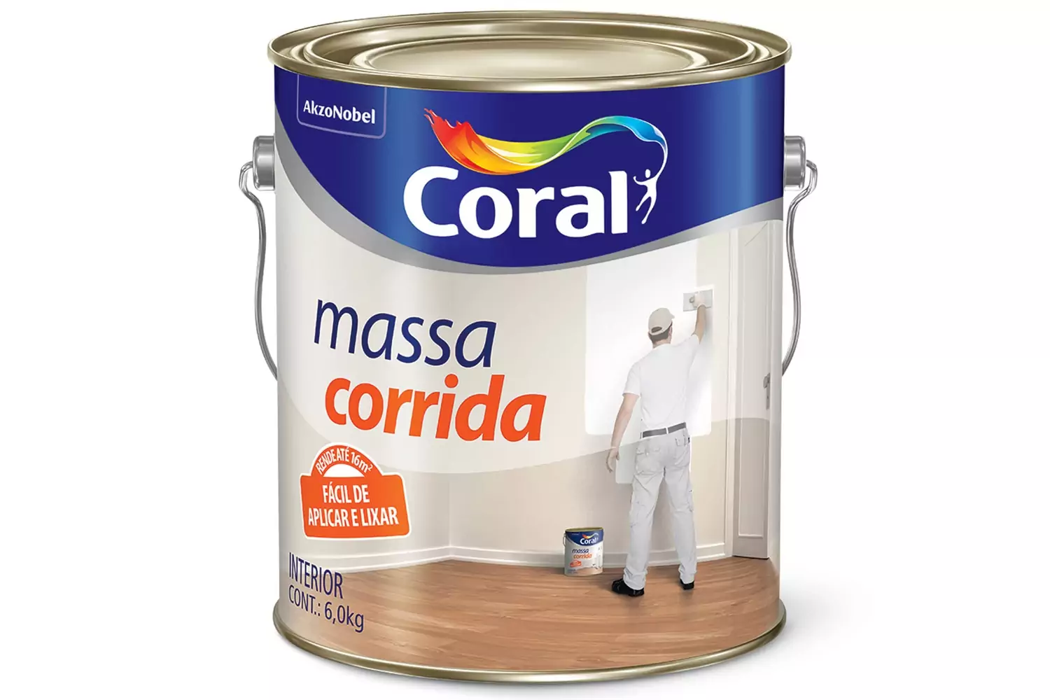 Massa Corrida PVA 6 kg Coral