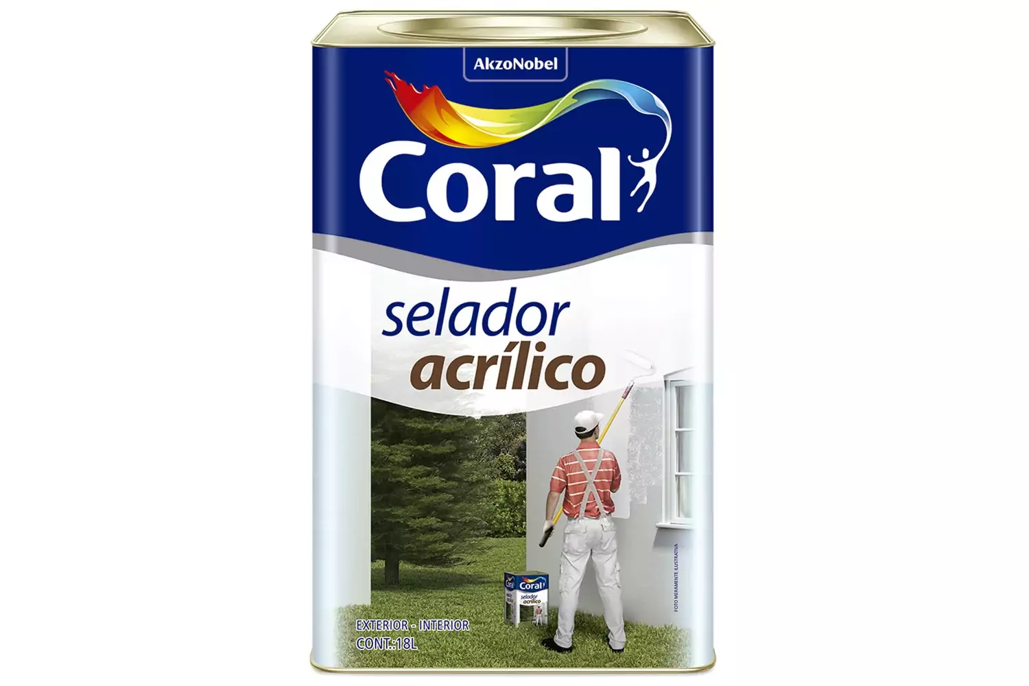 Selador Acrílico de Paredes Branco 18 L Coral