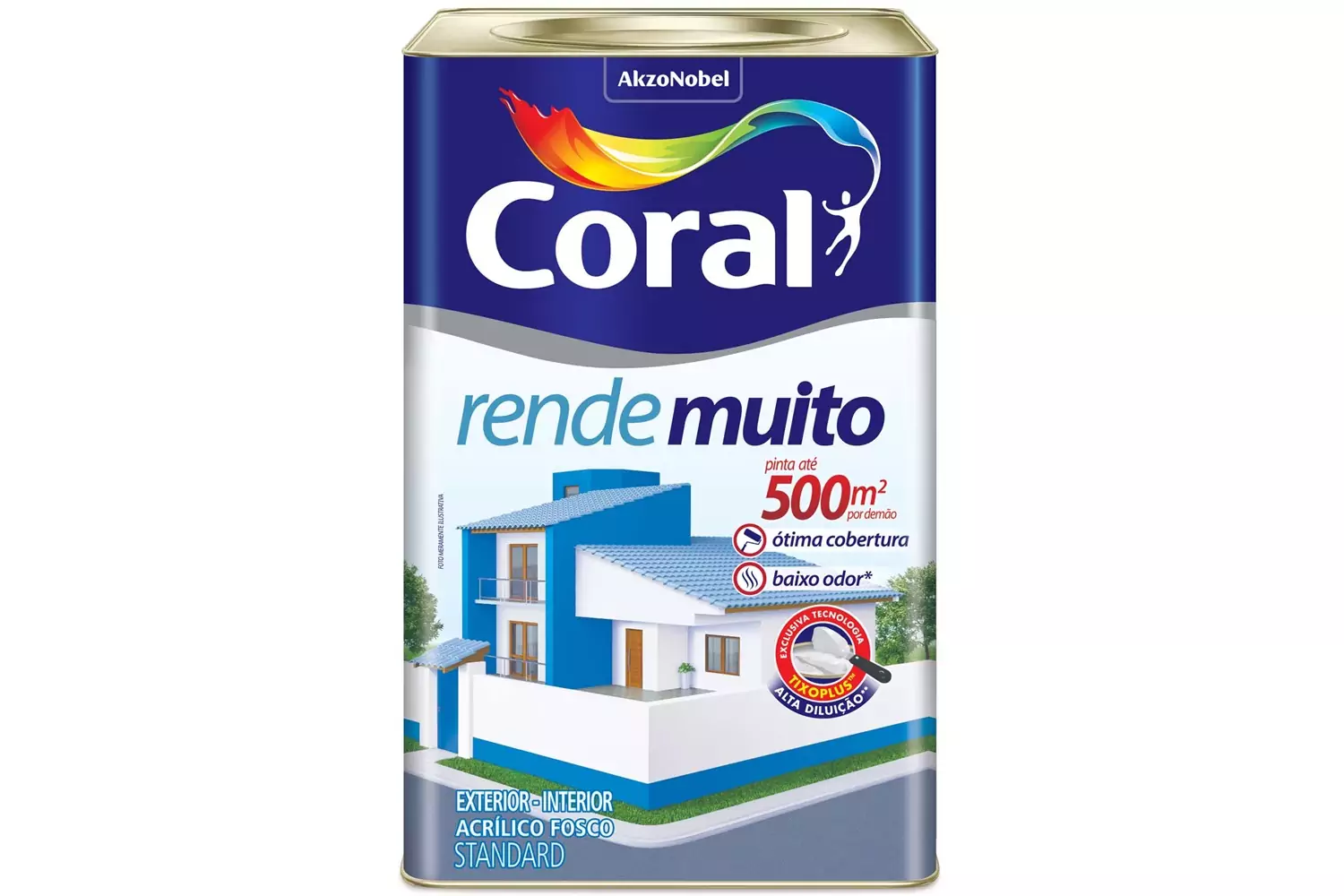 Tinta Acrílica Fosca Standard Rende Muito Verde Kiwi 18 L Coral