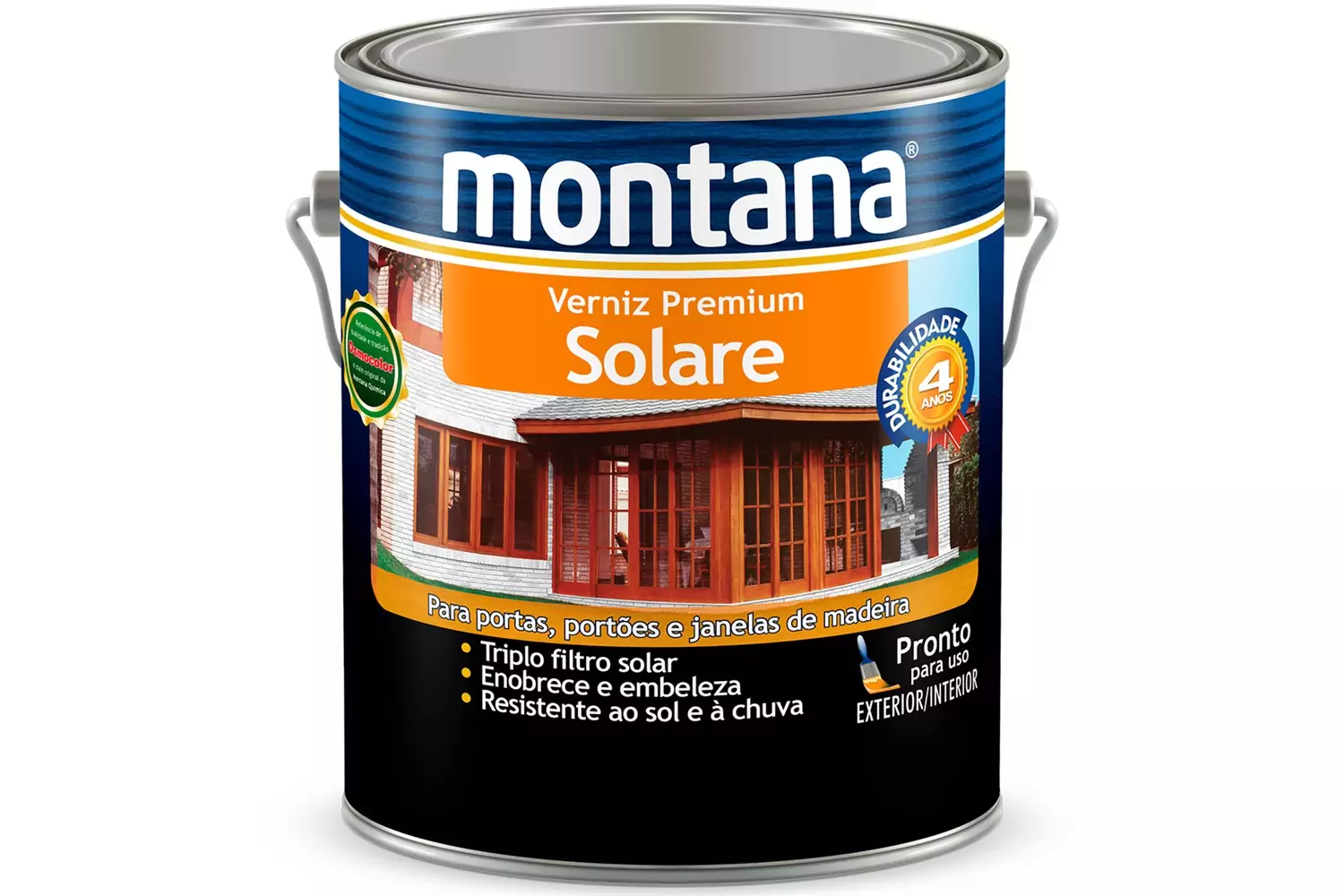 Verniz Solare Mogno Brilhante 3,6 L Montana Química