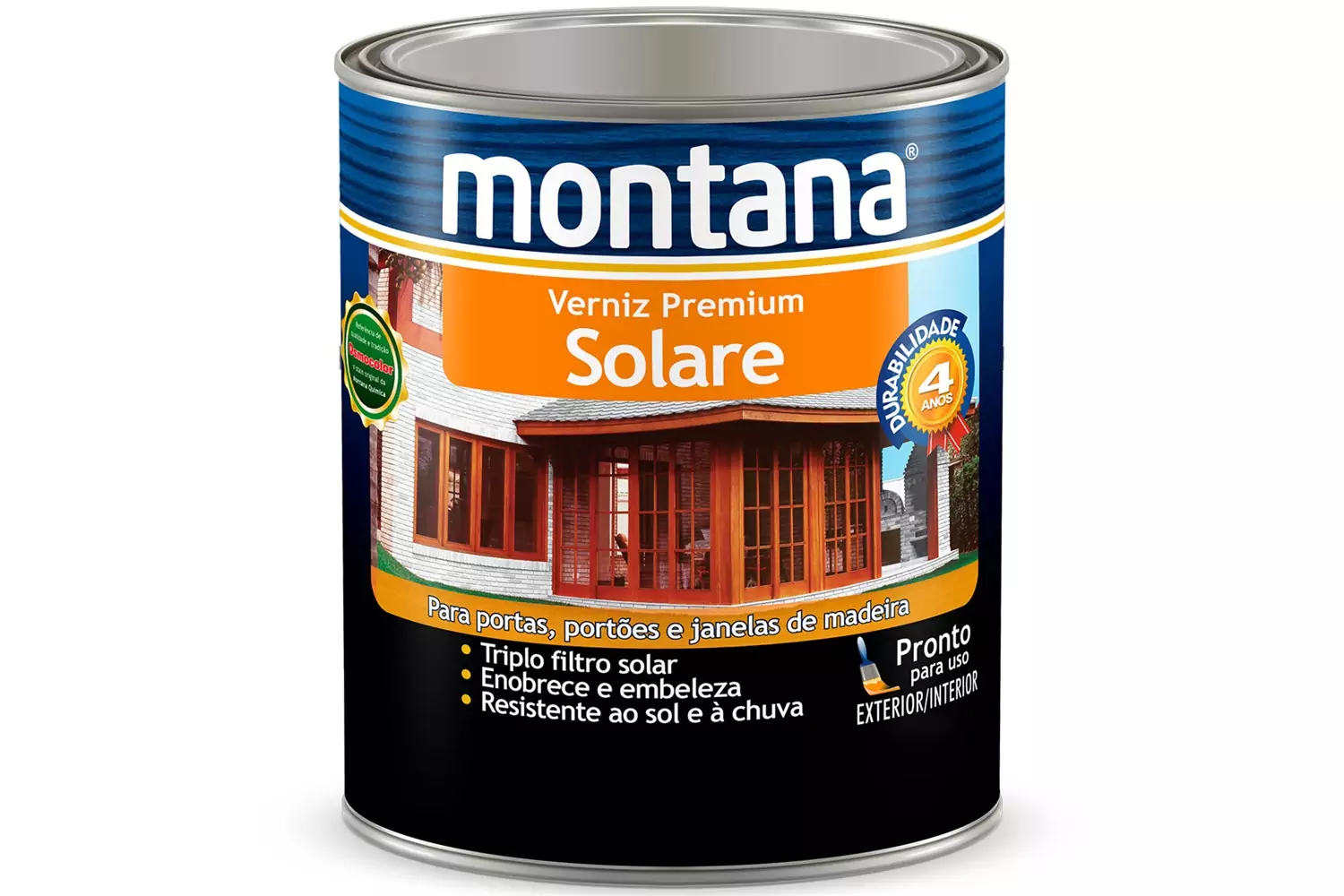 Verniz Solare Mogno Brilhante 900 ml Montana Química