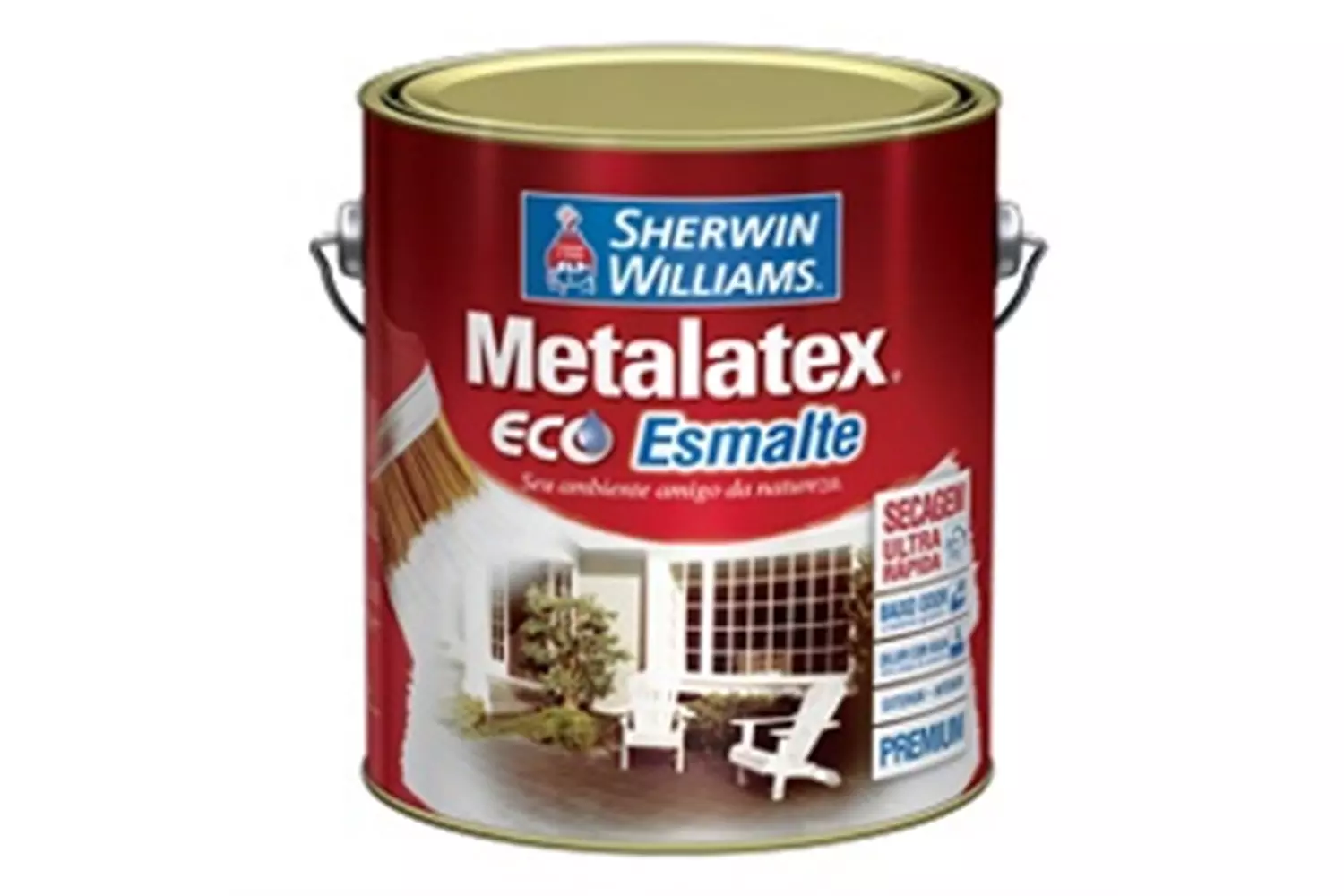 Tinta Eco Esmalte Acetinado Branca 900 ml Sherwin-Williams