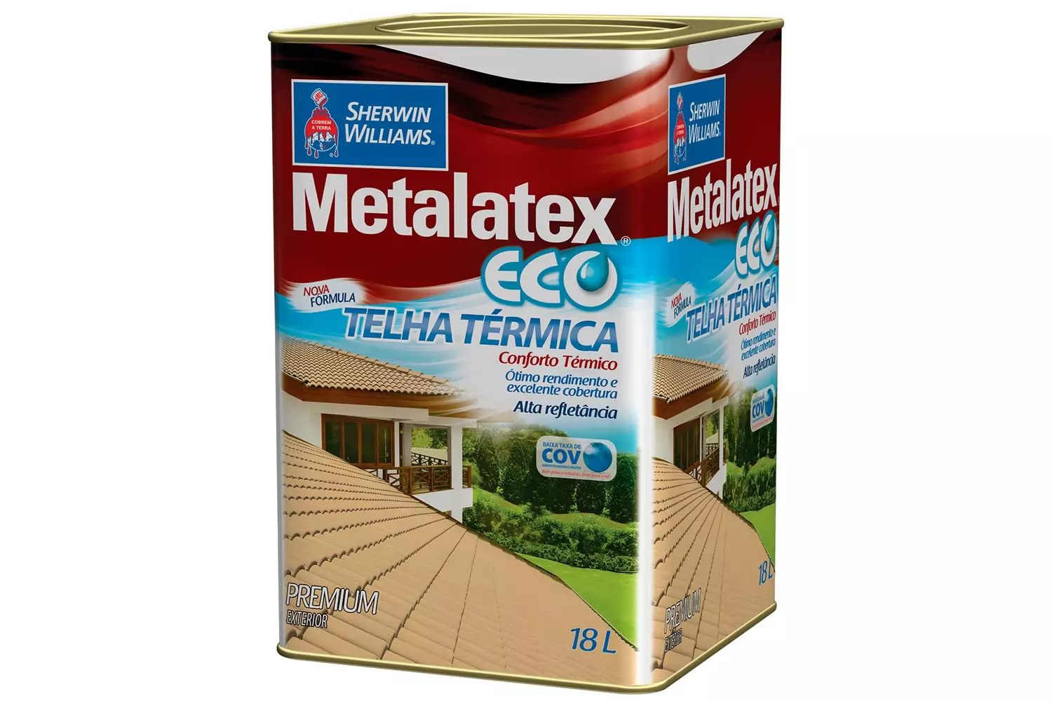 Tinta Brilhante Premium Metalex Eco Telha Térmica Branca 18 L Sherwin-Williams