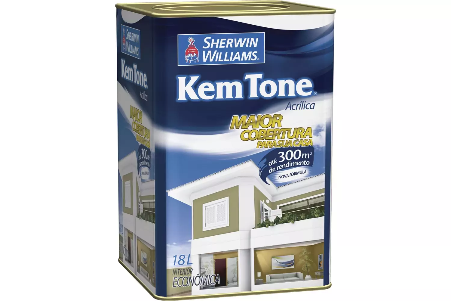 Tinta Acrílica Kem Tone Erva Doce 18 L Sherwin-Williams